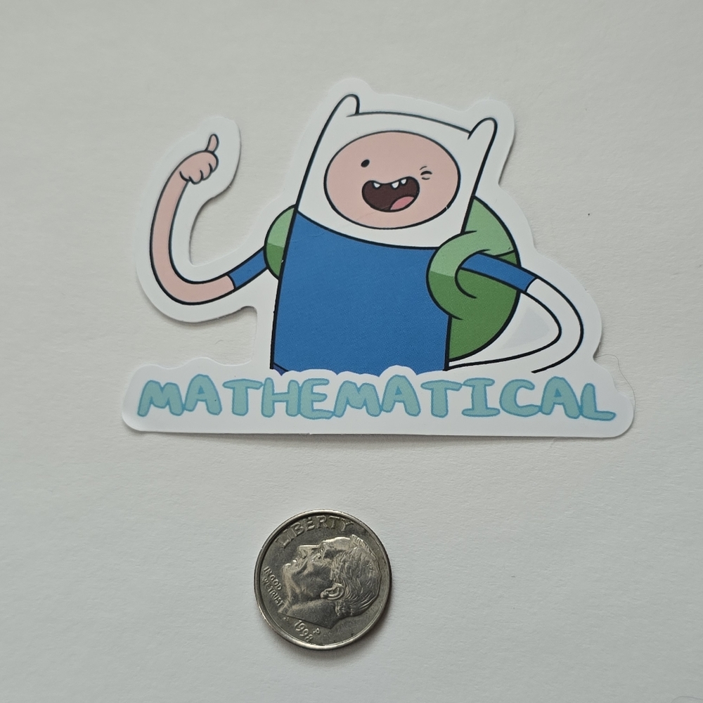 10/$10 Adventure Time Finn Sticker - Picture 2 of 2